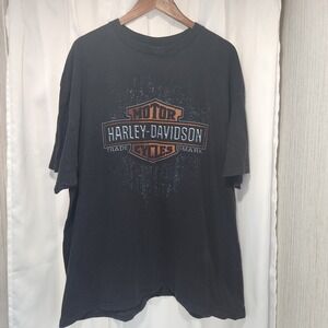 Harley Davidson "M & S CHAMBERSBURG PA"‎ Men's Large Black T-shirt